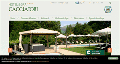 Desktop Screenshot of hotelcacciatori.ch